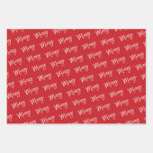 Vrolijk Zwart wit modern vakantie cadeau minimaal Inpakpapier Vel (Voorkant 3)