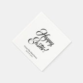 Vrolijk zwarte witte douanemanuscript elegant servet (Hoek)