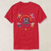 Vrolijke 100 dagen online school Little Rockstar T-shirt (Design voorkant)