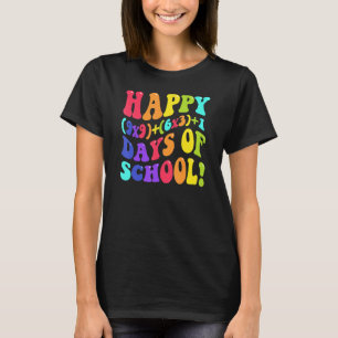 Vrolijke 100 dagen school 100e dag Wiskunde leraar T-shirt