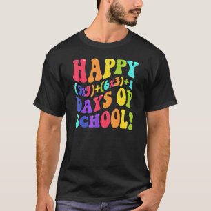 Vrolijke 100 dagen school 100e dag Wiskunde leraar T-shirt