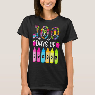 Vrolijke 100 dagen schoolleraren Kinderen 100e dag T-shirt