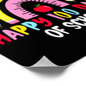 Vrolijke 100 schooldagen 100e schooldag poster (Hoek)