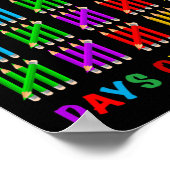 Vrolijke 100 schooldagen poster (Hoek)