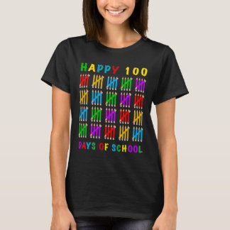 Vrolijke 100 schooldagen t-shirt