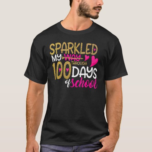 Vrolijke 100e dag bespaarde mijn weg door 100 dage t-shirt (Voorkant)