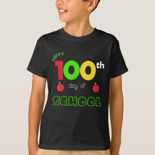 Vrolijke 100e dag van de School T-Shirt (Voorkant)