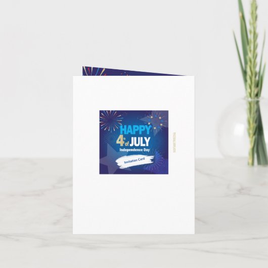 Vrolijke 4 juli Holiday Independence Personaliseer (Achterkant)