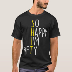 Vrolijke 50-jarige 50-jarige 50ste verjaardag t-shirt