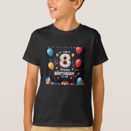 Vrolijke 8e verjaardag Party Boys T-shirt
