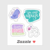 Vrolijke aanmoediging Stickers (Vel)