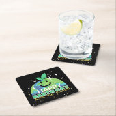 Vrolijke aarddag| Draai je licht uit| Ontwerp Kartonnen Onderzetters (Insitu)