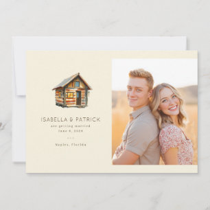 Vrolijke Aardse Landelijke Foto Save The Date