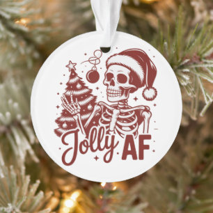 Vrolijke Af Skelet Snarky Kerst Sarcasme Grappig Ornament