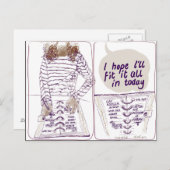 Vrolijke Agenda Briefkaart (Voorkant / Achterkant)