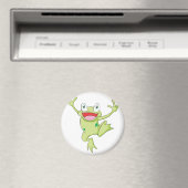 Vrolijke Amerikaanse Bullfrog Magneet (Insitu (Vaatwasser))