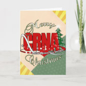 VROLIJKE Anesthetist van de Verpleegster van Feestdagen Kaart (Voorkant)