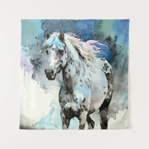 Vrolijke Appaloosa Merrie Aquarel Wandkleed