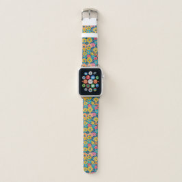 Vrolijke Argyle Daisy Apple Watch Band Horlogebandje