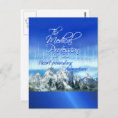 Vrolijke Artsen Dag, hartslag en bergen Briefkaart (Voorkant / Achterkant)