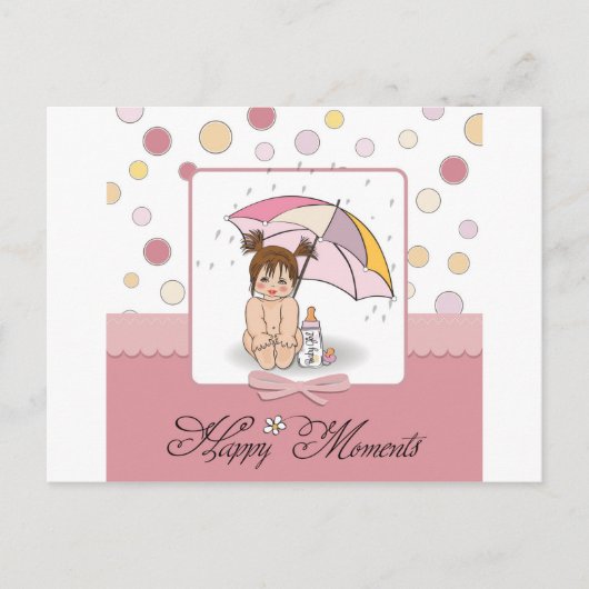 vrolijke baby briefkaart (Voorkant)