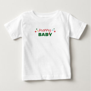 Vrolijke Baby Lieve Kleurrijke Script Kerstmis