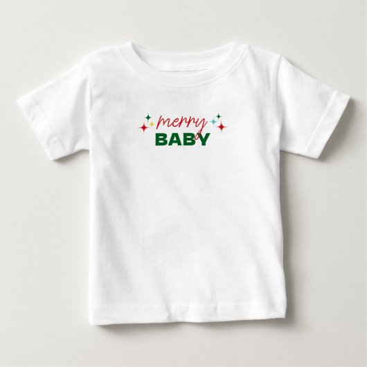 Vrolijke Baby Lieve Kleurrijke Script Kerstmis (Voorkant)