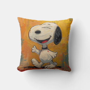 Vrolijke Beagle-hond Pop Art-schilderij Kussen