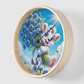 Vrolijke Beer met Blauwe Bloemen (Hoek)