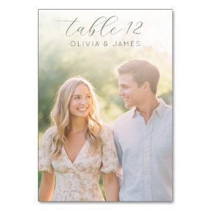 Vrolijke Beige Minimalistische Foto Kaart