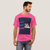 Vrolijke "Best Dad Ever" Knuffel Graphic papa shir T-shirt (Voorkant volledig)