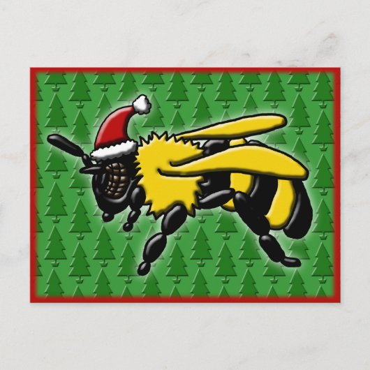 Vrolijke bij, briefkaart (Voorkant)