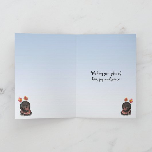 Vrolijke Black Labrador Retriever Hond Verjaardag Kaart (Binnen)