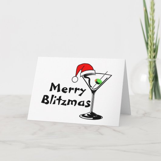 Vrolijke Blitzmas Feestdagen Kaart (Voorkant)
