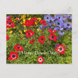Vrolijke bloeiende dag! briefkaart
