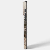 Vrolijke Bloem Abstract Beige Bruine Bloem Fractal Case-Mate iPhone Case (Achterkant / Links)