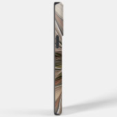 Vrolijke Bloem Abstract Beige Bruine Bloem Fractal Case-Mate iPhone Case (Achterkant / Rechts)