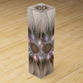 Vrolijke Bloem Abstract Beige Bruine Bloemrijke Fr Wijn