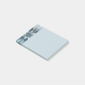 Vrolijke Bloem Abstract Blauw Grijs Bloemig Fracta Post-it® Notes (Schuin)