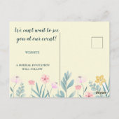 Vrolijke bloem briefkaart (Achterkant)