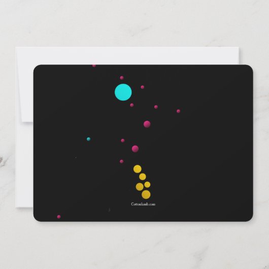 Vrolijke Bloemen Bruids Douche Uitnodiging (Achterkant)