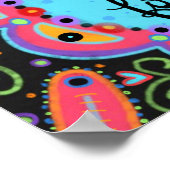 Vrolijke Bloemen Dankbaar Quote Inspirerende Poste Poster (Hoek)