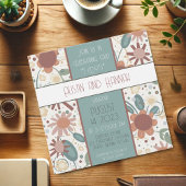 Vrolijke Bloemen Inspirivity Bruiloft Modern Plezi Kaart