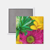 Vrolijke bloemen magneet (Voorkant / Achterkant)