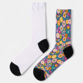 Vrolijke bloemen sokken (Links)