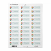 Vrolijke Bloemenpot in Waterverf Etiket (Full Sheet)