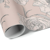 Vrolijke bloesems - Shakespeare bruiloft Cadeaupapier (Rol Hoek)