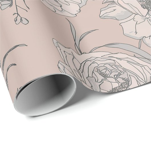 Vrolijke bloesems - Shakespeare bruiloft Cadeaupapier (Rol Hoek)