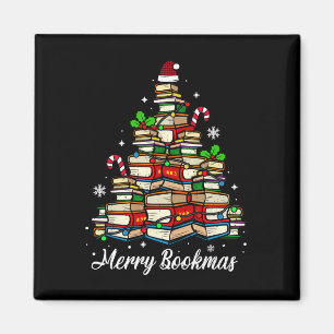 Vrolijke Boeken Boeken Kerstboom Boek Lover Sant Magneet