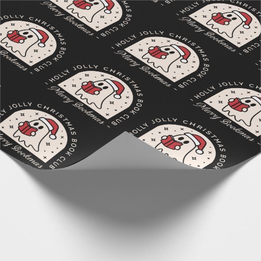 Vrolijke boekenliefhebbers grappig cadeaupapier (Hoek)